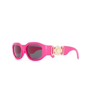 Versace Pink Sunglasses with Gold Medallion
